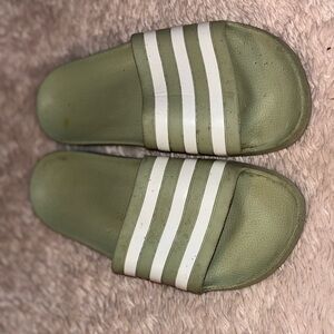 Adidas Green Slide Sandals